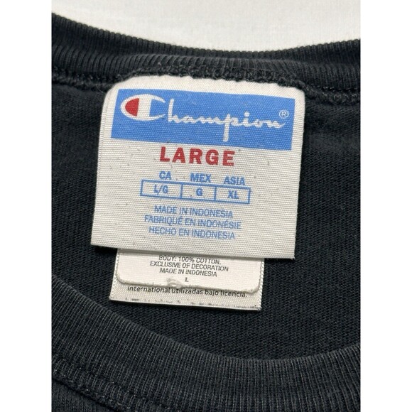 Oreo Champion T-Shirt Mens Large Black Dunk Champion Graphic Collab Oreos Shirt - Picture 6 of 12